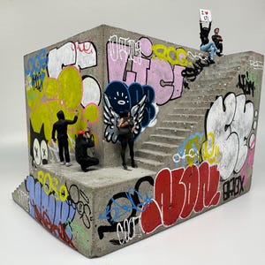 Planter / Graffiti Planter / Handmade Gift /  Unique Gift / Personalized Gift / Gifts for Her / Gift / Gifts / Art / Miniatures/ Minis