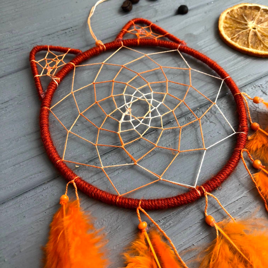 Dream catcher Fire Etsy