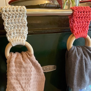 Macrame Towel Holders image 1