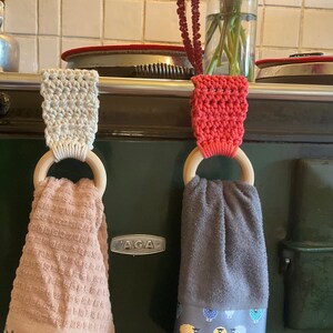 Macrame Towel Holders image 2