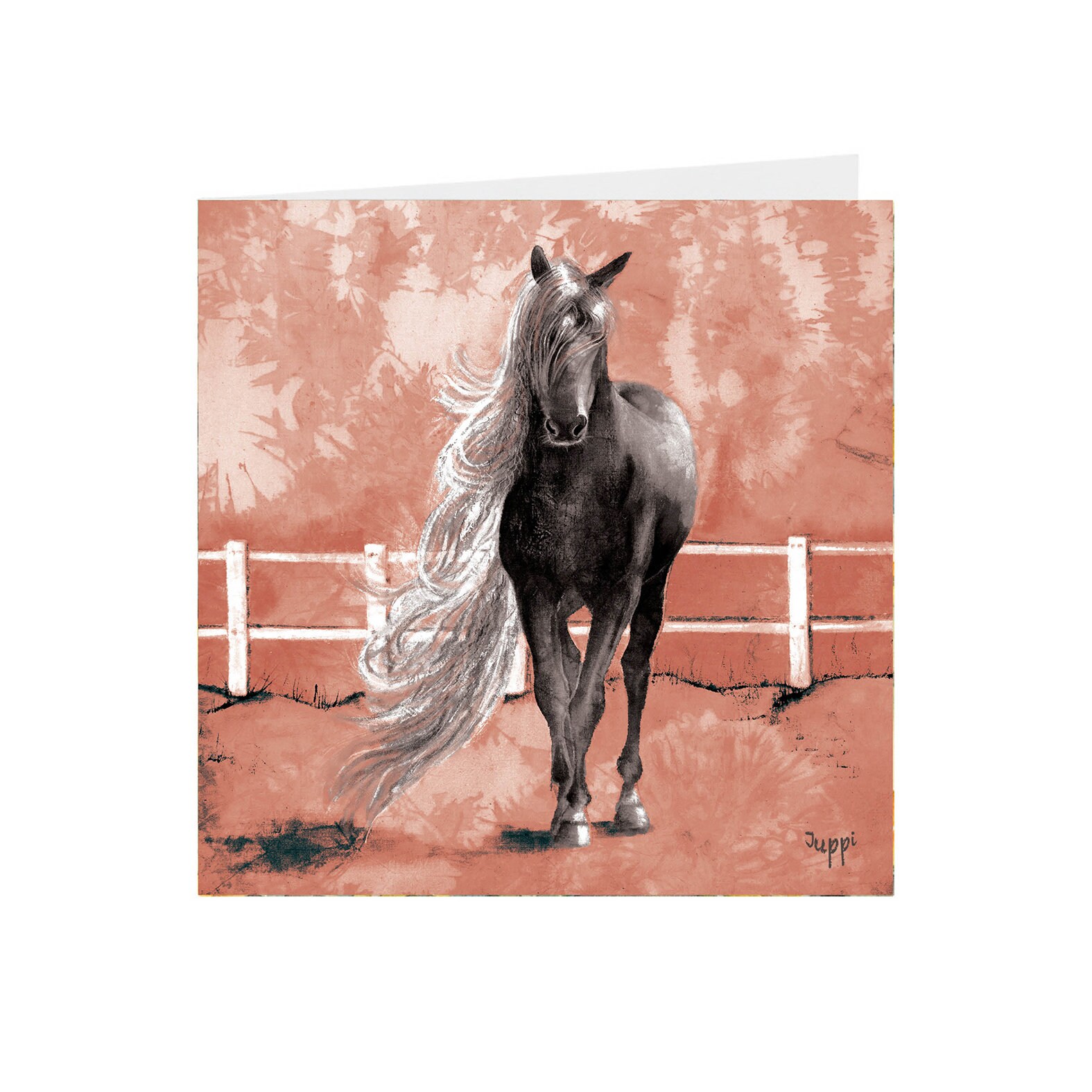 Horse Mane Greeting card. Etsy