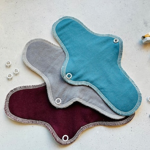 Assorbente igienico lavabile extra lungo in tessuto 100% cotone * vari spessori e colori XL