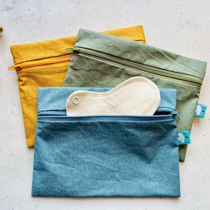 Wetbag beschichtete Baumwolle uni zum Transport von Stoffbinden