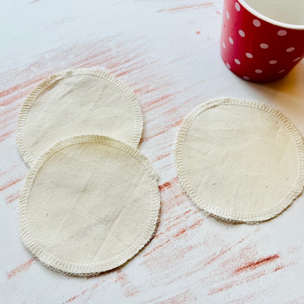 Round coffee filter set of 3 made from organic cotton * reusable * washable * made from 100% organic cotton * round filter 95 mm