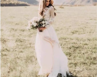 beach elopement dress