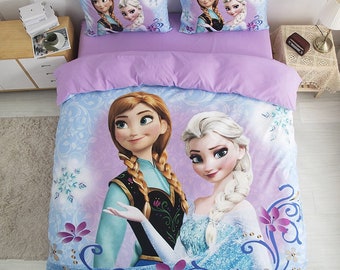 frozen cot bed bedding