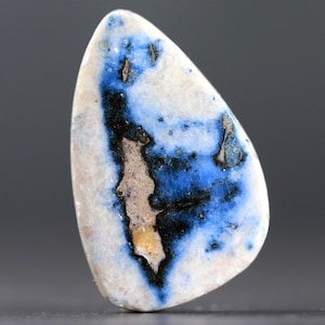 Ultra Rare Mineral Specimen Blue Ice Glacierite Cabochon Natural Stone for Jewelry Making