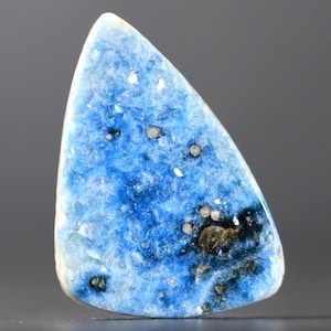 Ultra Rare Mineral Specimen Blue Ice Glacierite Cabochon Natural Stone for Jewelry Making