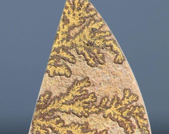 Dendritisk kalksten Cabochon Tyskland Psilomelane Stone