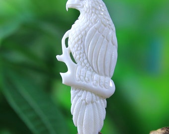 Adelaar sculptuur handgesneden been cabochon Indiaans sieradenontwerp