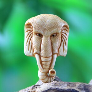 Unique Hand Carved Elephant, Bone Carving, Elephant Unique Hand Carved Elephant, Bone Carving, Elephant