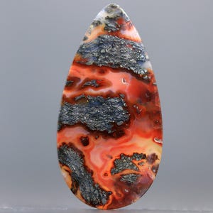 Markasit Pyrit Cabochon Naturstein mit Metallic Einschlüssen für Anhänger Fassung
