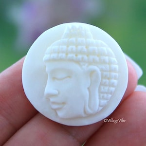 CLEARANCE Buddha Bone Carving, Cameo Cabochon