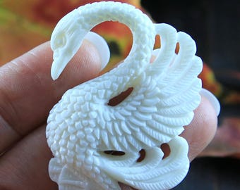 カニの彫刻 手彫りの骨のジュエリー製作用品 アンティーク調 - Etsy 日本