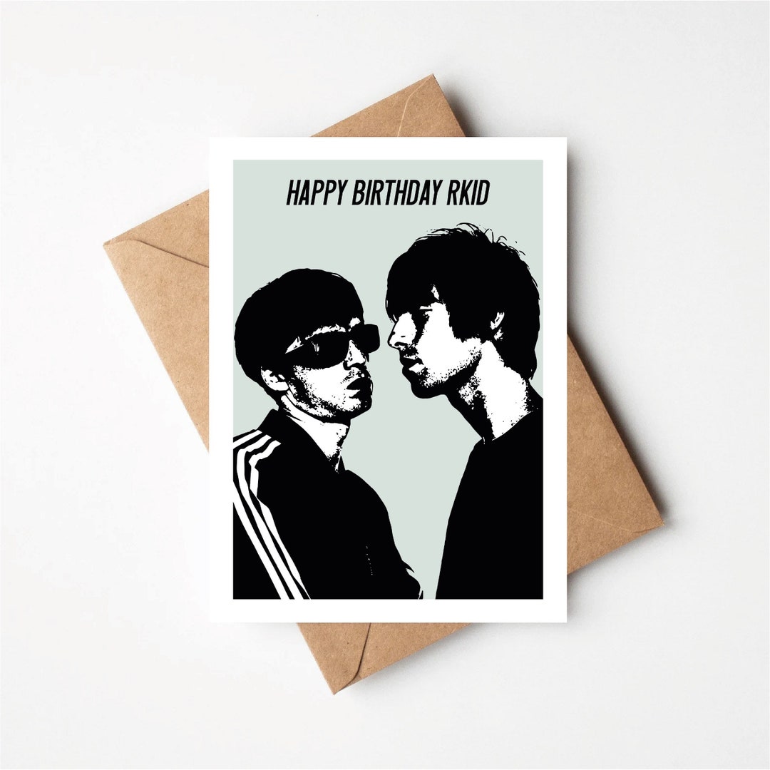 Happy Birthday Rks Happy Birthday R Kid, Indie Card, Friend, Britpop, Manchester, 90s - Etsy