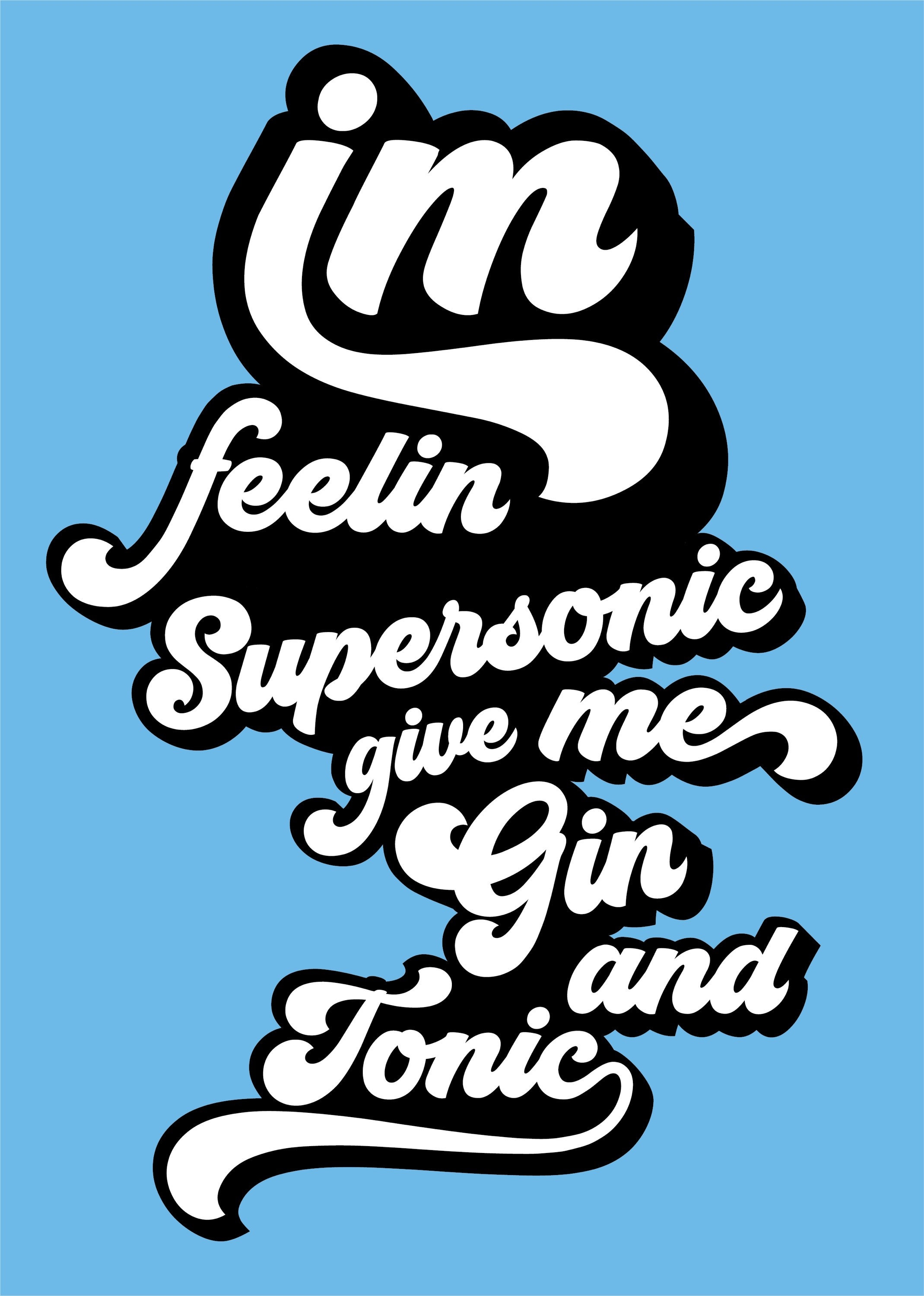 Supersonic Lyrics Oasis Wall Art Print Oasis Gift Lyrics Etsy