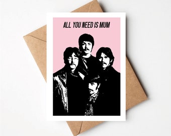 All You Need Is Mum Grußkarte, Geburtstag, Muttertag