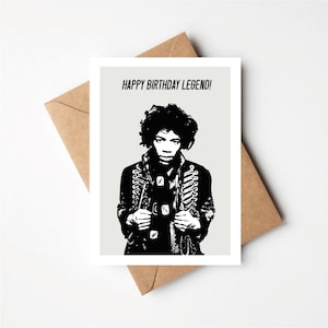 Happy Birthday Legend, Inspired Birthday Card, 60s