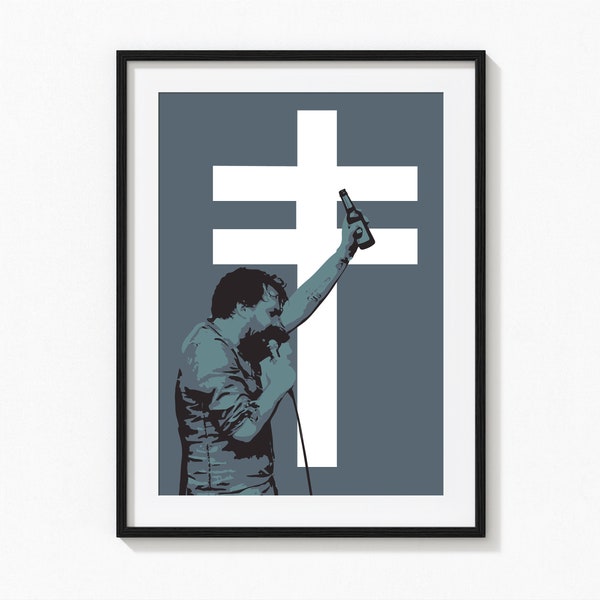 Frightened Rabbit Print, Music Poster, Indie Band A5 A4 A3 A2 A1, Unframed