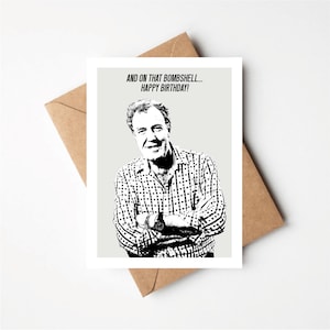 Jezza a inspiré la carte d’anniversaire, et sur cette bombe joyeux anniversaire, carte de vœux