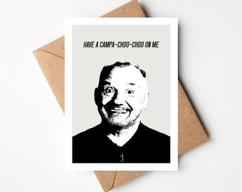 Train Guy Inspired Greetings Card, British Humour Birthday Card, Dad, Friend