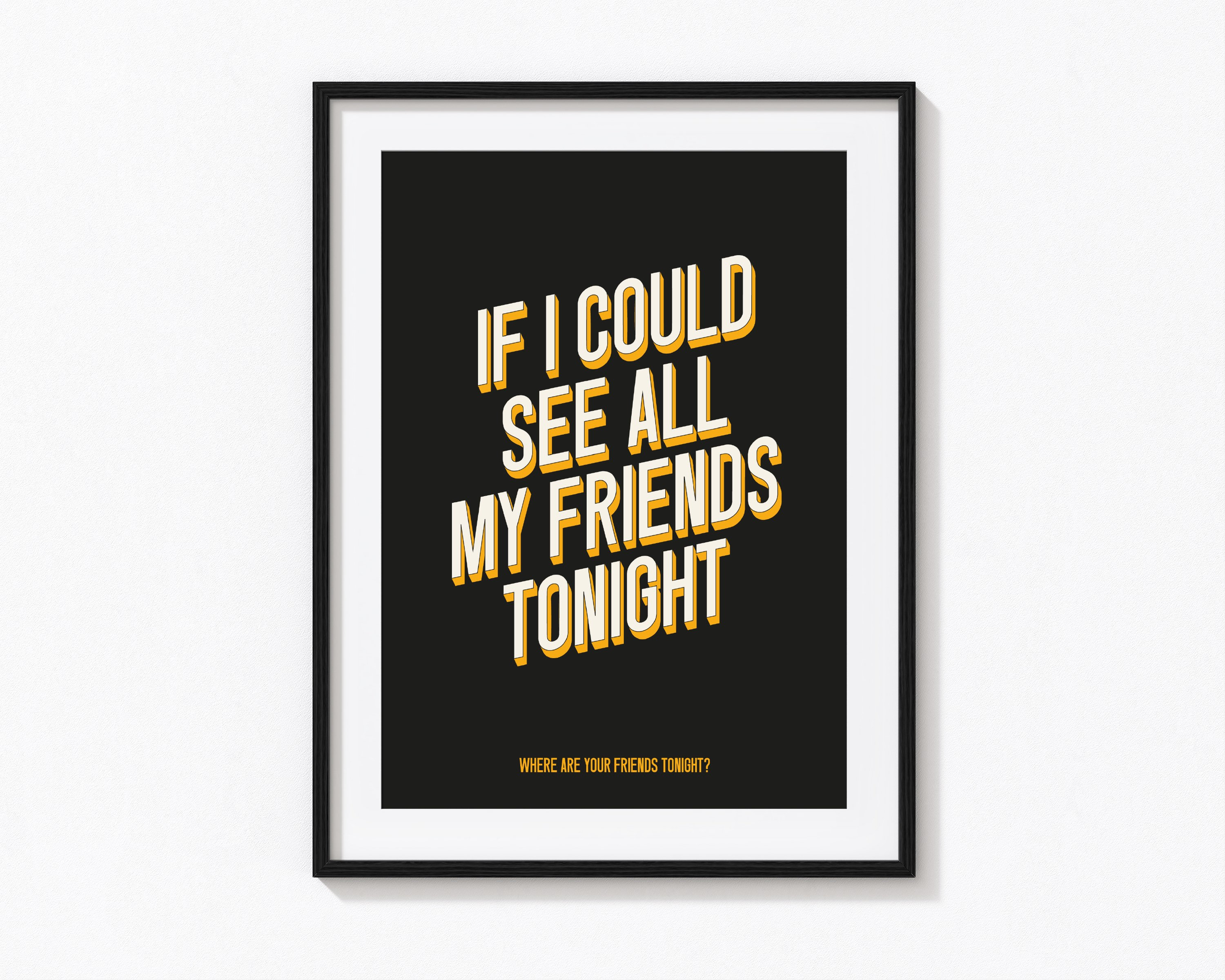 If I Could See All My Friends Tonight, LCD Sound System Inspired