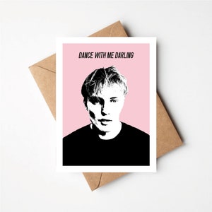 Dance With Me Darling, Tarjeta de felicitación, Tarjeta de música indie, Newcastle, Cumpleaños, Aniversario