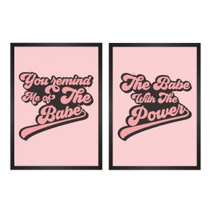 LABYRINTH | David Bowie | you remind me of the babe Print | The Babe With The Power | Set of 2 Prints