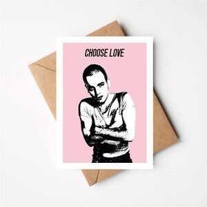 Renton, Trainspotting Biglietto di auguri ispirato, Scegli l'amore, Biglietto scozzese