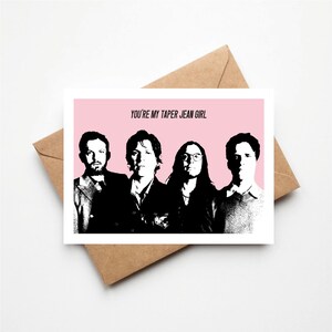 Taper Jean Girl Inspired Greeting's Card, Anniversary, Birthday Card