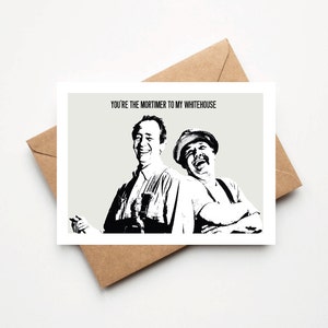Carte A6 pour la Saint-Valentin de Zazzle.be Liste d'envies Vous avez des idées ? Bob Mortimer | Paul Whitehouse