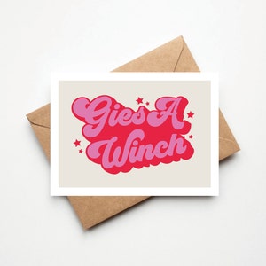 Gies A Winch | Schotse wenskaart | Schotse Slang | Verjaardag | Jubileum | Gelegenheid | A6