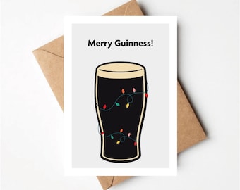 Guinness Christmas Card - Merry Guinness