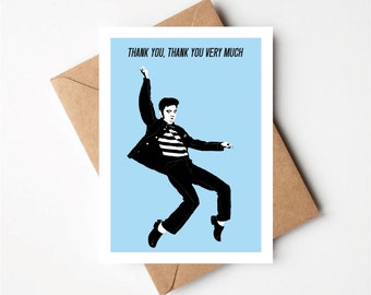 Inspired Thank You Very Much Card, Greeting’s Card, Thank You Card, The King
