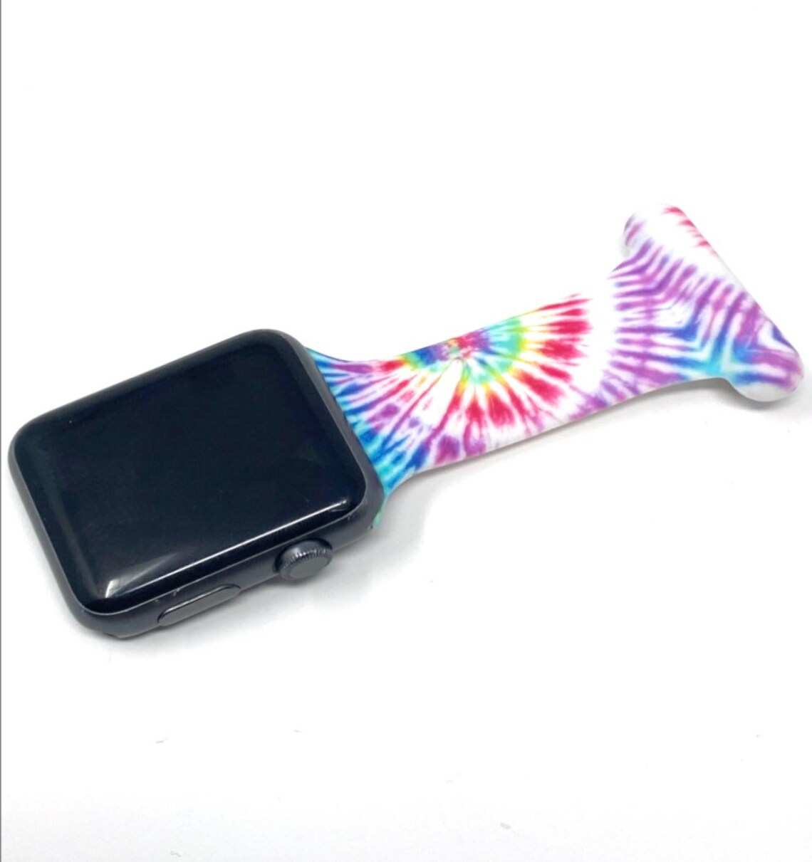 Tie Dye 3 Colourful Apple Watch Fob Strap for Nurses Etsy UK