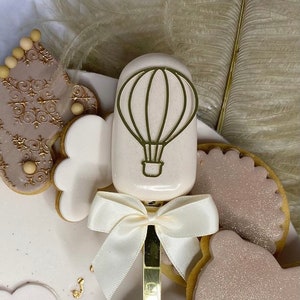 Hot Air Balloon- Cupcake/Cakesicle Charm Topper