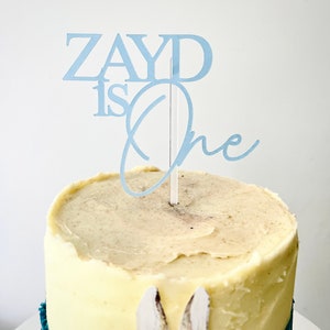 Personalised name and age Happy Birthday Cake Topper