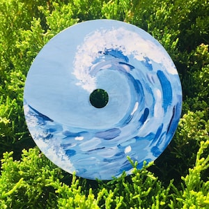 The Wave! Aesthetic painting on a cd