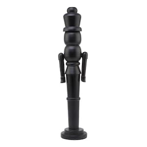 Minimalist Black Wooden Large Nutcracker Decoration | Christmas Decoration | Nutcrackers | Christmas Ornaments