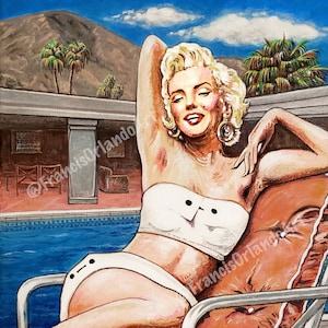 Marilyn Monroe - Palm Springs Home, Poolside