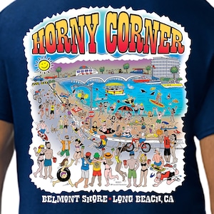 MEN'S T-SHIRT Horny Corner Navy Shirt image 2