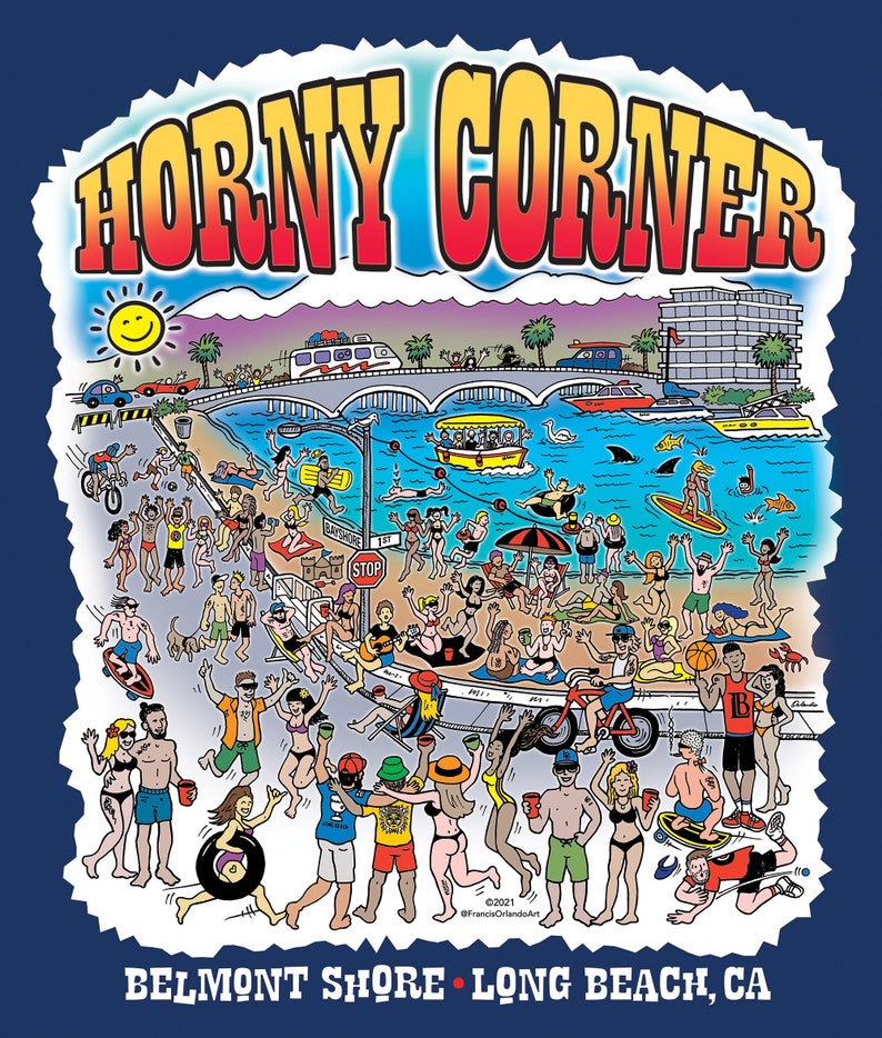 MEN'S T-SHIRT Horny Corner Navy Shirt image 1
