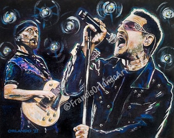 Bono and The Edge Portrait