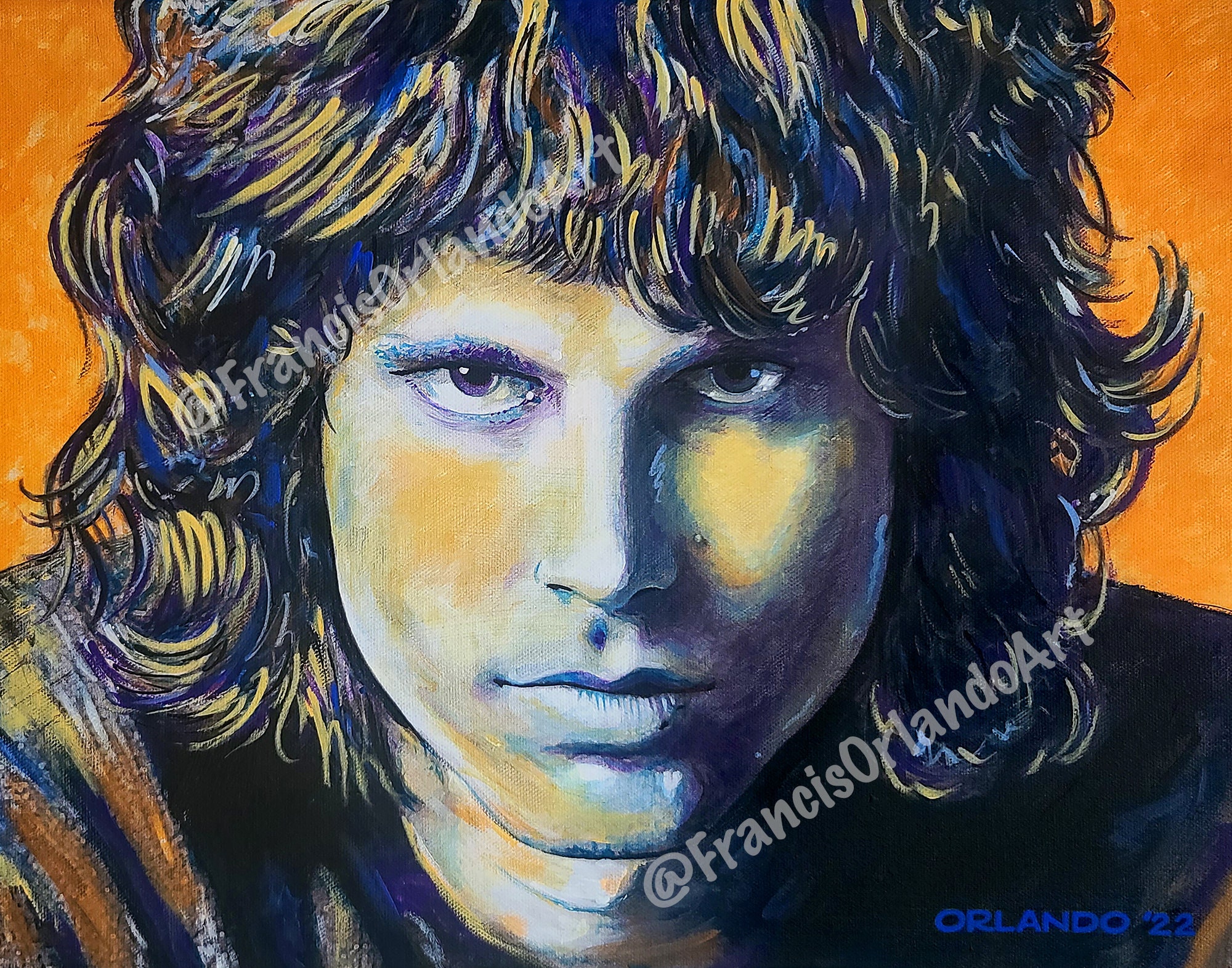 Retrato de Jim Morrison (The Doors)