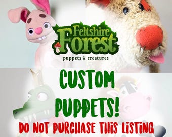 Custom Professional Hand and Rod Puppet