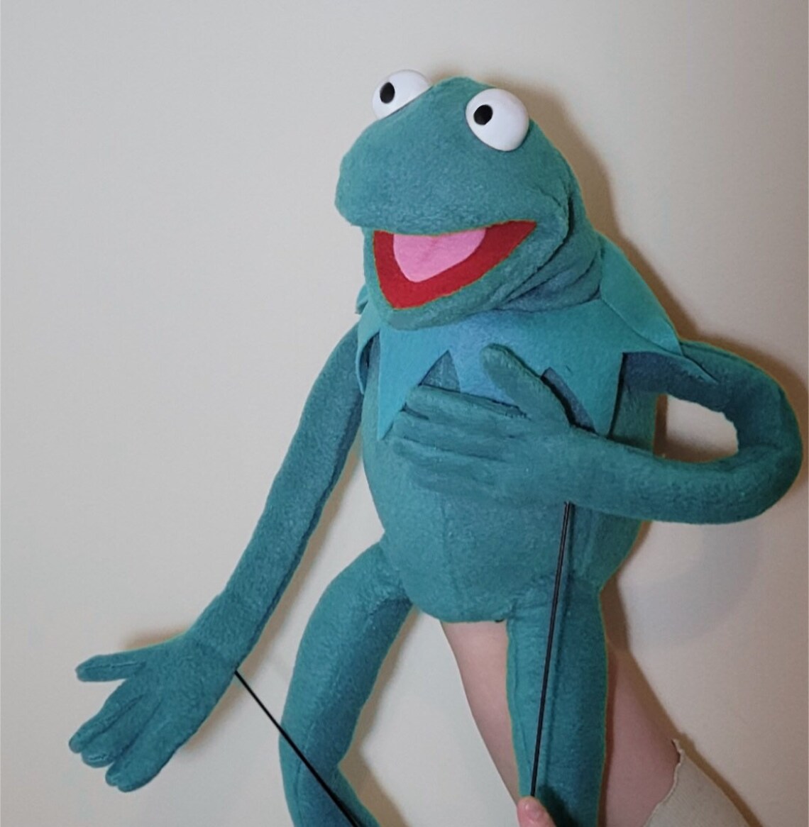 Kermits Cousin Professional Hand and Rod Puppet Etsy UK