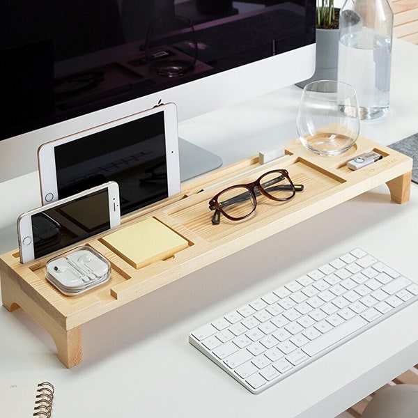 Wood Desk Organizer - Etsy