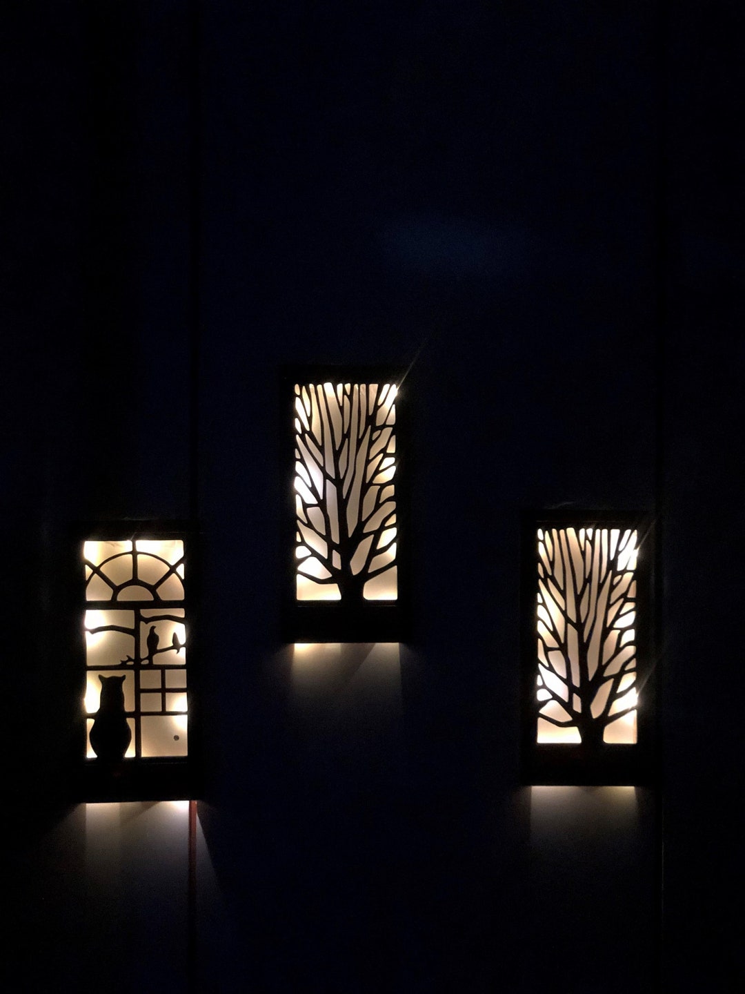 Led Wall Art, Lighted Wall Art, Led Wall Decor, Light Wall Art, Wooden