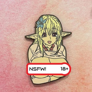 Elf Hard Enamel Pin 2 Inch (50 MM)