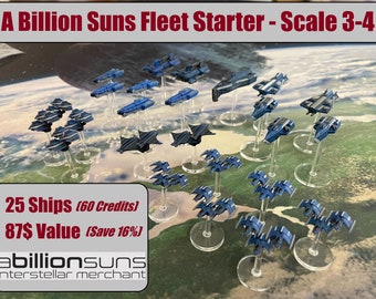 Scale 3-5 Fleet Starter - A Billion Suns - 25 Models / 60 Credits